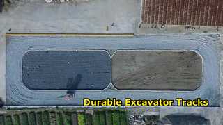 Ρολόι: Πλάτος 400mm Λαστιχένιες ράγες εκσκαφέα T400 X 72,5 X 72W Για Βιτρίνα HITACHI EX50 - EX55